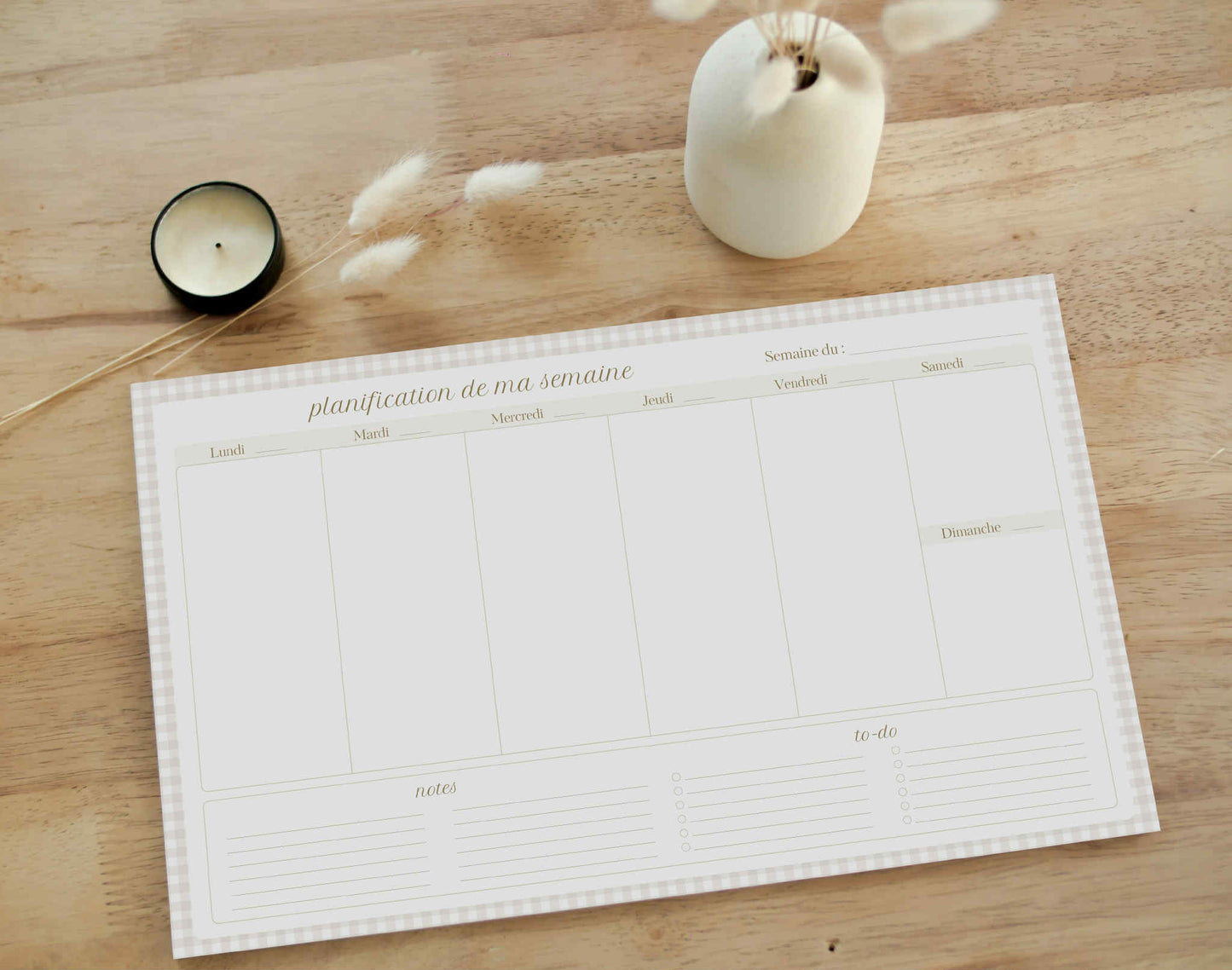 Planificateur de semaine