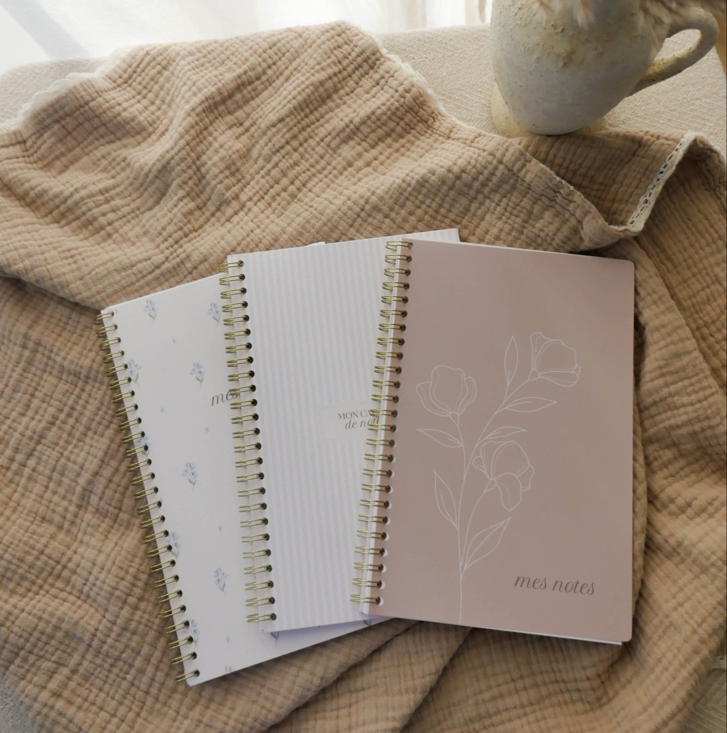 Cahier de notes 8,5x5,5 po – 50 pages – Couverture laminée