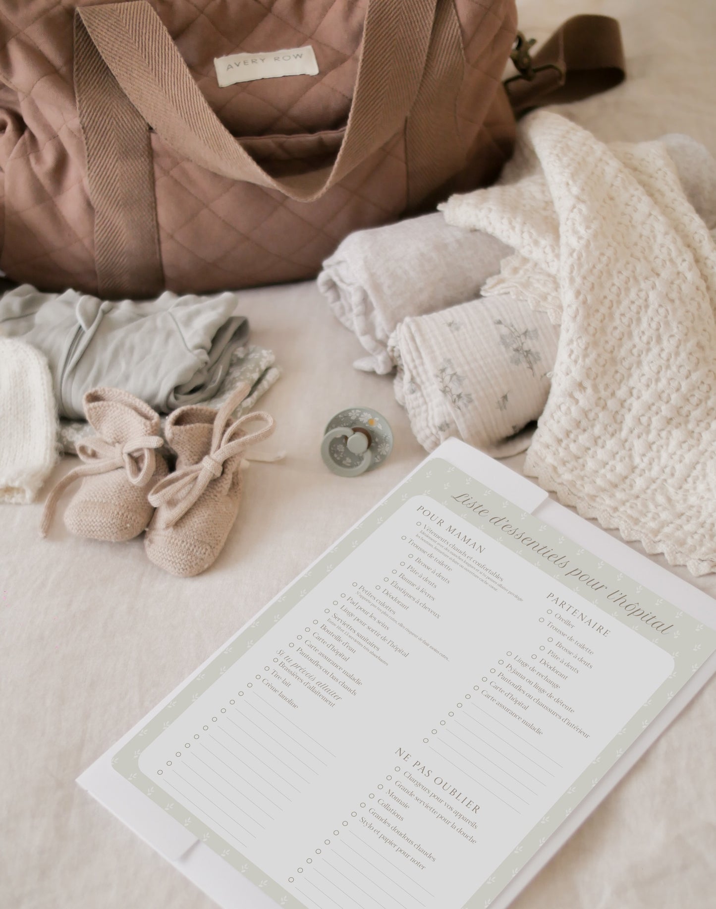 Liste d'essentiels pour l’hôpital