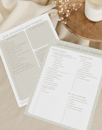 Liste d'essentiels pour l’hôpital