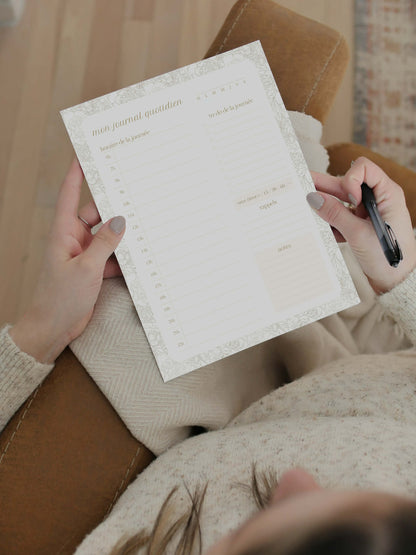 Bloc-notes «Planificateur de journée»