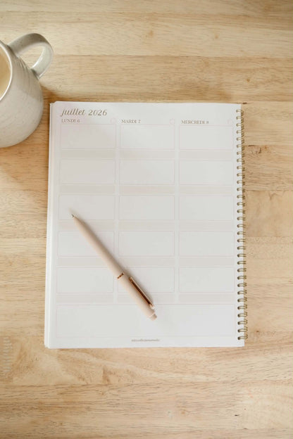 Agenda pour professeur(e) 2026-2027 | Planificateur enseignant 8,5 x 11