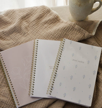 Cahier de notes 8,5x5,5 po – 50 pages – Couverture laminée